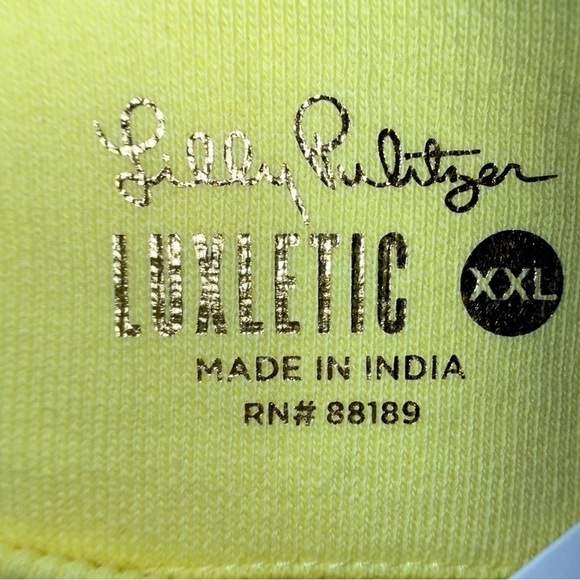 NWT LILLY PULITZER Luxletic Beach Comber Pullover - XXL Calla Yellow - Picture 7 of 16